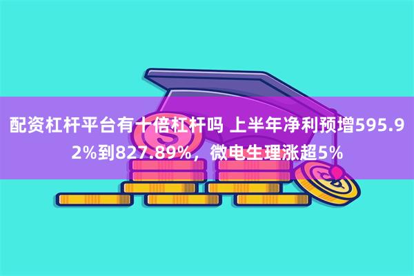 配资杠杆平台有十倍杠杆吗 上半年净利预增595.92%到827.89%，微电生理涨超5%