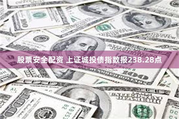 股票安全配资 上证城投债指数报238.28点