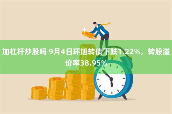 加杠杆炒股吗 9月4日环旭转债下跌1.22%，转股溢价率38.95%