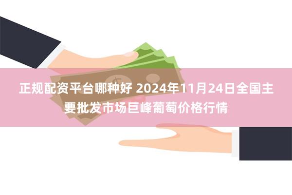 正规配资平台哪种好 2024年11月24日全国主要批发市场巨峰葡萄价格行情